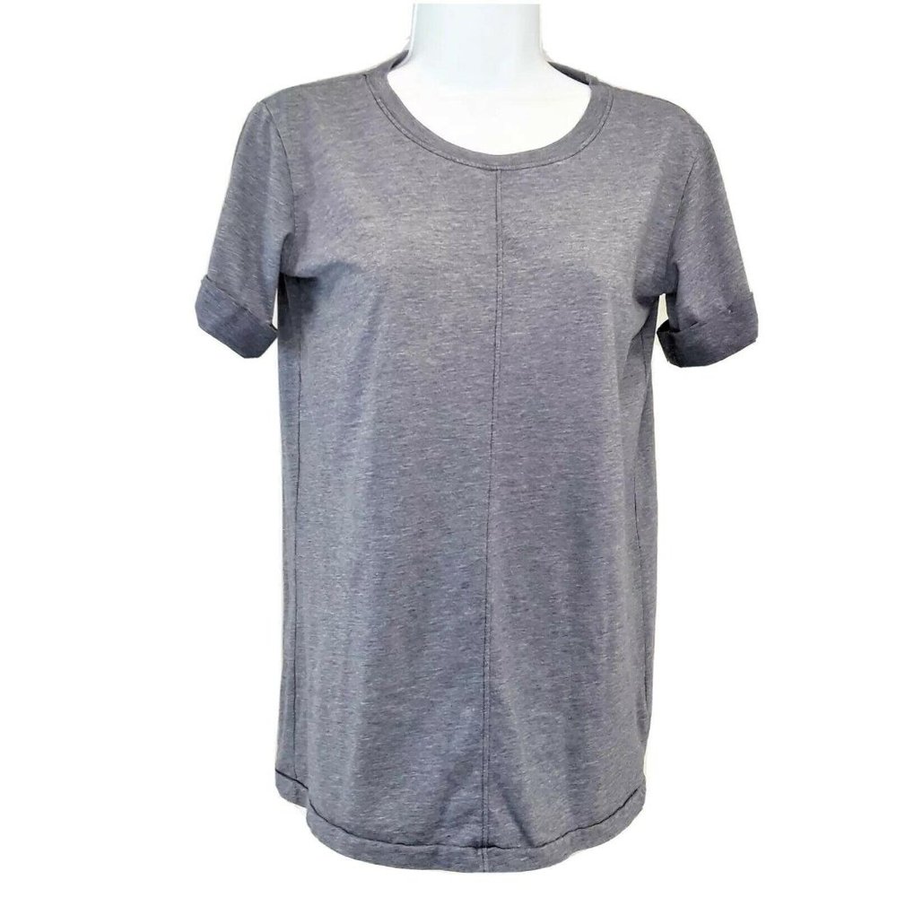 AG Athletic T Shirt Adriano Goldschmied Soft Knit Tee Womens XS Heather Blue